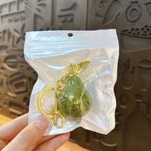 1pc Creative Cute Pear Shaped Keychain, Fashion Bag Pendant, Car Key Chain, Couples Small Gift, Backpack Decor - Multicolor - View 6