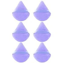 6個/10個/60個 三角形粉撲，適用於定妝粉、散粉和壓粉，柔軟天鵝絨面部與眼妝化妝海綿塗抹器 - 彩色 - 查看 20