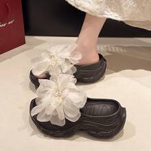 Women Sport Sandals - 黑底白花 - 查看 2