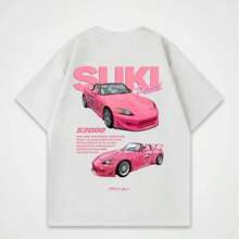 2025 Summer New Racing Printed Y2KT-Shirt Suki S2000 Yangzed Shirt Casual Large Size Men's And Women's Top T-Shirt Crew Neck