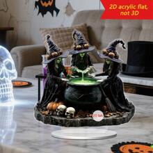 1 pieza Decoración de oficina y hogar de bruja fantástica, regalo único de Halloween, artesanía detallada, accesorios para decorar el hogar en Halloween con ambientación de poción mágica de bruja, casa encantada y fondo de carnaval de terror, decoraciones para eventos festivos, suministros para crear una atmósfera espeluznante
