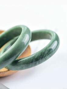 1 件翡翠手镯，新款时尚手链，适合女士，手链，天然玉石表面可能有矿物点或杂质，这是正常现象 - 手鐲 - 查看 3