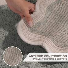 Bathroom Rug Bath Mats For Bathroom  Sage Green Bath Rug | Bathroom Mats Or Bathtub Mat For Shower Accessories | Absorbent Rug Or Scallop Bath Room Runner Rugs - Forest Sage - View 3