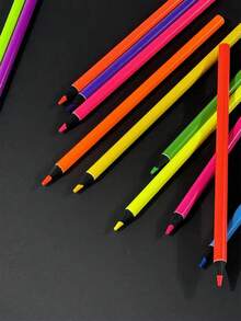 12 支油性彩色铅笔套装，学生和儿童绘画和着色铅笔，返校礼物 - 彩色 - 查看 7