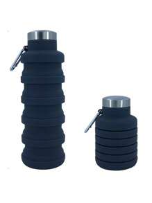 Collapsible Water Bottles 17oz,Odorless Silicone, Leak-Proof Foldable Reusable Bottle - Perfect For Travel Sports Gym Hiking Camping Cycling,Portable Leak Proof Sports Water Bottle With Carabiner