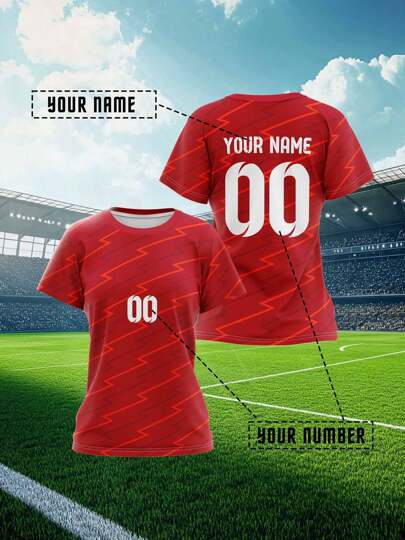 2025 Camiseta deportiva personalizada, nueva camiseta de verano informal para entrenamiento al aire libre, camiseta de manga corta para equipo deportivo, club de entrenamiento, gimnasio para mujeres, con nombre y número impreso en el frente y la espalda, transpirable, cómoda, adecuada para uso diario casual, fiesta, camiseta interior blanca