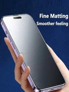 2片装磨砂防窥屏保护膜，兼容 16 Pro Max/16 E/16 Plus/17/15 Pro Max/14/13/12/11/XR/X/XS/7/8，9H陶瓷磨砂防窥屏保护膜，2.5D磨砂防指纹防窥屏保护膜（6.1英寸），全覆盖陶瓷磨砂防窥屏保护膜 - 黑色 - 查看 7