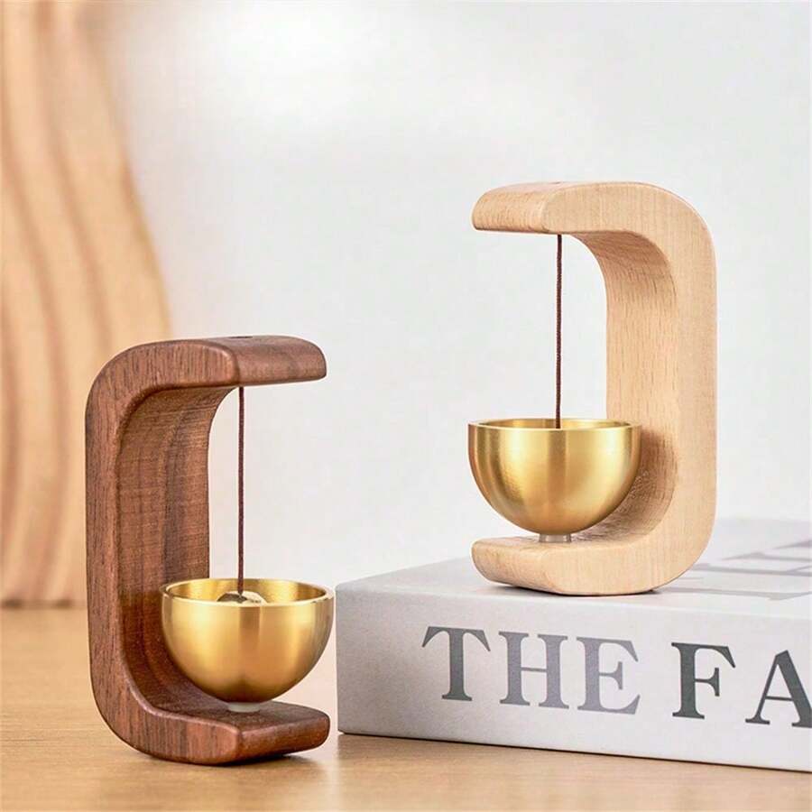 2025 New Magnetic Door Chime,Vintage Wooden Wind Chime Doorbell With Brass Bell,Woodybeing Door Chimes When Door Opens,Shopkeepers Bell For Door Opening,Cute Chime For Ring Doorbell,Walnut Door Sensor Chime For Bedroom