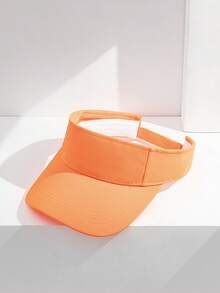 1pc Unisex Casual Solid Color Visor Hat, Suitable For Outdoor Sports, Leisure Activities, Daily Wear - Multicolor - View 5