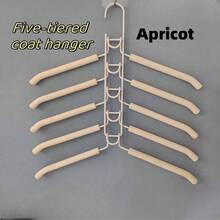 Heavy-Duty Space Saving Metal Hanger With Non-Slip Foam Pad - Multi-Tier Design Suitable For Coats, Sweaters, Suits And T-Shirts - Perfect For Organizing Wardrobe, Garment Hangers