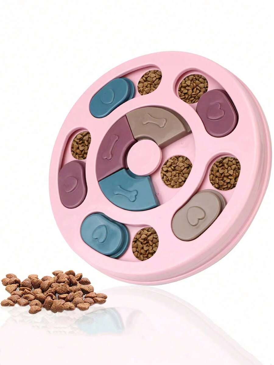 1pc Pet Feeder, Pet Intelligent Feeding Toy, Dog Puzzle Toy, Cat & Dog Hide Food Feeder, Cat & Dog Food Seeking Bowl, Pet Training Toy, Dog Interactive Food Bowl, Dog Foraging Bowl, Pet Food Bowl, Pet Food Partition Game Plate, Pet Anti-Choking Bowl, Pet Supplies, Dog Puzzle Toy For Boredom, Puppy Intelligence Training Game Feeder, Cat & Dog Foraging Toy, Pet Entertainment Toy (For Pet Use Only) - Blue - View 1