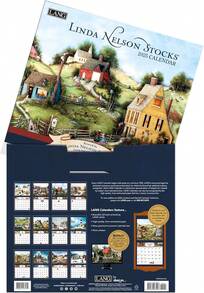 Calendario de pared 2025 de Linda Nelson Stocks - Plateado - Ver 6