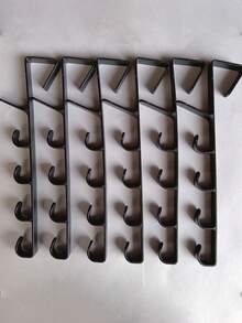 2pcs Coat Hangers With Hanging Hooks, Over-The-Door Holder For Bags, Home And Dorm Storage Rack - Multicolor - View 8