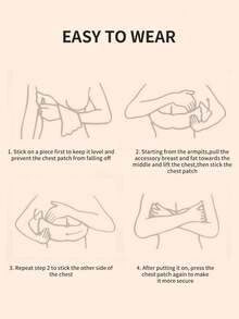 Women's Backless Self-Adhesive Bra For Summer, Ruched Invisible Strapless Lift, Suitable For Wedding Dresses And Dresses