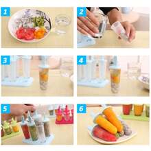 Popsicle Molds 6 Pieces Silicone Ice Pop Molds  Popsicle Mold Reusable Easy Release Summer Party Ice Pop Make