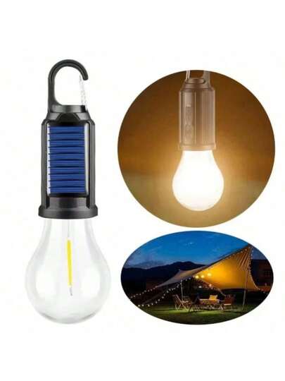 Lâmpada Portátil Solar  Lanterna De Iluminação Portátil De 4 Modos À Prova D'água Recarregável