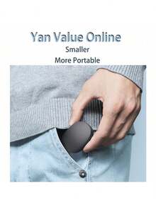 A6S 防噪无线耳机马卡龙耳机 5.2 无线 TWS 耳塞运动迷你耳机无线耳机 - 黑色 - 查看 6