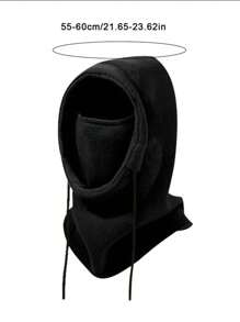 1 peça de chapéu de inverno quente e à prova de vento para homens e mulheres, chapéu de lã para atividades ao ar livre, capa de cabeça à prova de vento para ciclismo de montanha, chapéu com máscara facial para motociclistas, chapéu com cachecol integrado resistente ao frio para motociclistas - presente perfeito para atividades ao ar livre no Halloween