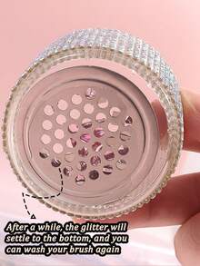 Vollständig mit Strass besetzter Holzdeckel Nagelpinsel Reinigungsbecher, vollständig mit Strass besetzter transparenter Glas-Reinigungsbehälter mit Deckel, Schmuckpinsel Reinigungsbecher, Nagelkunst Zubehör, Nagelkunst Werkzeuge, Nagelkunst Accessoires, Schulbeginn, Nagelkunst, Nagelkunst Werkzeuge (geeignet für Nagel Sticker) - Verschiedenfarbig - Übersicht 3