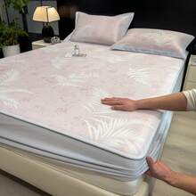 Cooling Mattress Pads - Yefan Pink PE Fitted Sheet - View 13