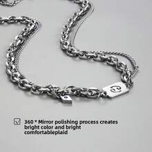 Necklaces With Twelve Zodiac Signs For Men, Niche Accessories With Original Design, Versatile And High-Quality Keychain Necklace For Men - 雙子座 - 查看 3