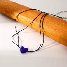 1pc New Minimalist Exaggerated Heart-Shaped Necklace For Women