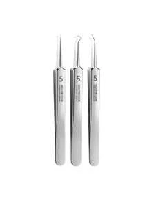 1pc Stainless Steel Pointed Pimple Extractor, Suitable For Acne, Blemishes, Blackheads, Pimple Squeezing, Professional Facial Cleaning Tool, Suitable For Face And Nose, Suitable For Normal Skin - Professional Facial Care Set, Used For Acne And Whiteheads, Facial Beauty Acne Removal Tool - Multicolor - View 12