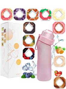 1pc 650 Ml Air Bottle Tritan Water Bottle Scented Pods Air Scent 0 Sugar Fruit Flavour Up Tritan Plastic Water Drink Bottle With Fragrance Drink More Water