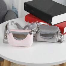 便携式仓鼠背包 - 柔软透气的旅行包，适合仓鼠和小型宠物（舒适的圆形设计 - 非常适合去看兽医和户外探险）