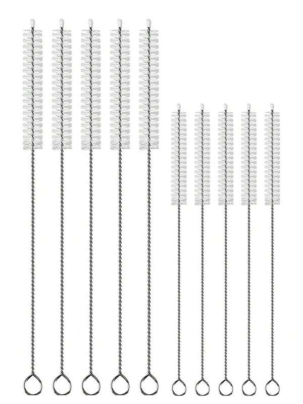 10 Stücke Strohhalm Reiniger, Strohhalm Reinigungsbürste, 20 cm und 30 cm Bürstenset, Trinkhalm Bürsten Set