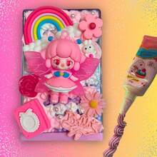 - 3 Pack Fake Whipped  Glue DIY Phone Case Kit Junk Case Kit Of 3 Whipped Clay Tubes, 3 Tips Fake Icing Phone Case Rations Fake Frosting  Glue Kit 50 ML X White Pink & Purple - Default - View 8