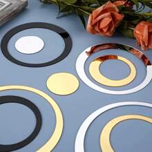 24 Pcs Wall Stickers Acrylic Circle Mirror Removable Round Dots Mirror Wall Decoration Wall Decals Murals For Home Living Room Bedroom Decor Wall Mirror Mirror For Room Home Decor Bathroom Decor Living Room Decor