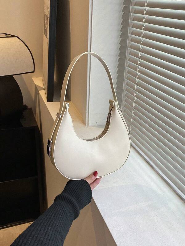 Women's Fashionable Versatile Casual Solid Color Shoulder Bag