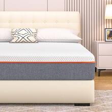 VECELO 8 Inch Charcoal Cooling Mattress With Gel Topper - Medium Firm Memory Foam, Fiberglass-Free & CertiPUR-US Certified, Pressure Relief For Twin/Full/Queen/King - 8 IN Mattress - Xem 1