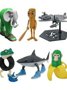 1pc Network MEME Tungtungtung Sahur Tralalelotralala Plush Figurine, Desktop Decoration Collectible For Network Viral "Italian Brainrot Animals"