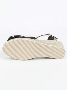 Fashionable Elegant Casual Versatile Butterfly Decor Daily Commute Bow Solid Color Casual Commute Outdoor Glamorous Party Elegant Resort Fashion Fabric Bow Buckle Women's Platform Wedge High Heel Shoes, Autumn, Beach, Wedding, Party, Indoor & Outdoor, All Season