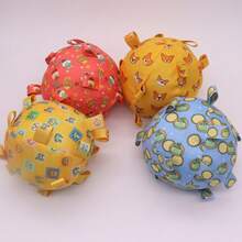 带铃铛的宠物狗玩偶、自娱狗球、带拨浪鼓的毛绒小狗玩偶