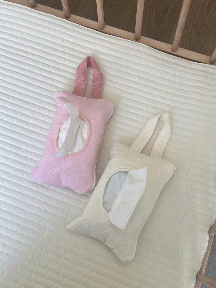 1 件纯色防水纸巾盒架，婴儿车纸巾袋，适合日常使用 - 彩色 - 查看 2