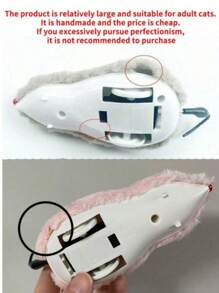 1PCSWind-Up Spring Plush Toy, Realistic Fake Mouse Can Run, Random Colors Of Cats&Dogs Pets Toys