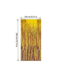 4 包铝箔窗帘背景银色金属丝箔流苏窗帘照片亭道具适用于生日婚礼订婚育儿室装饰婴儿洗礼单身派对圣诞节节日庆祝派对装饰、母亲节毕业季装饰、生日、单身派对、准新郎派对装饰 - 4 包 - 銀色 - 查看 23