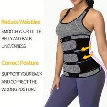 3 Band Tummy Control Fitness Corset, Neoprene Waist Trainer For Women, BodyShaper Waist Sweat Belt, Lose Weight Instantly With This Adjustable Corset Belt - ForMen & Women! - 灰色 - 查看 2
