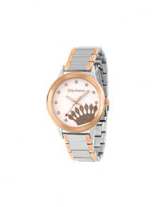 Juicy Couture Reloj de cuarzo para mujer Waych, reloj de pulsera de acero inoxidable con detalles de cristal de primera calidad para mujer.