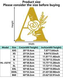 1 件手绘工业铁艺墙饰，带防锈金属切割 - 复古奢华金玫瑰藤蔓金属墙饰，适用于婚礼和高端家居 - 彩色 - 查看 2