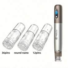 15Pcs Dr.Pen Hydra H3 Cartridges 12 36 Pins Round Nano Disposable Replacement Accessories Cartridges Adjustable Microneedleing Skin Care - 15pcs 12pins - 查看 1