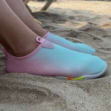 Zapatos de agua para niños para deportes acuáticos de secado rápido, calcetines acuáticos para natación, playa, piscina, surf, yoga para niños zapato para agua - Rosa - Ver 5