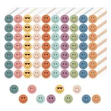 6000 张/包 10 种颜色的笑脸贴纸，适用于家庭/学校、学校用品或家庭教育奖励、课堂教师奖励贴纸或学生 DIY - 彩色 - 查看 14