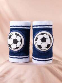1 Pair Of Children's Football Knee Pads, Baby Crawling Knee Pads Suitable For Indoor Learning, Crawling, Anti Fall Knee Pads, Elbow Pads, And Leg Pads For Protection, Baby, Baby Knee Pads - Multicolor - View 10