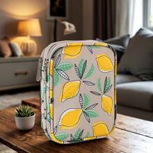 1 件针织必备收纳袋 - 便携式纱线收纳袋，带多个隔层，可存放钩针和针织配件 - 方便携带和收纳的解决方案 - 彩色 - 查看 18