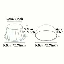 Cakegiugiu Set, 50/100 pièces de caissettes à muffins jetables avec couvercles, caissettes à muffins jetables avec couvercles, caissettes à cupcakes résistantes à la chaleur et brillantes, moules à muffins, ustensiles de cuisson, caissettes à gâteau à bord incurvé, support à gâteau, caissette à cupcake pour mariage et fêtes d'anniversaire