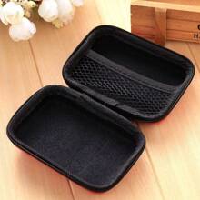 Factory Straight Hair, Earphone Bag, Data Cable Storage Box, Earphone Storage Bag Eva Square Storage Box. For Summer Holiday Travel, Outdoor Activities Cable Organizer, Travel Essentials
